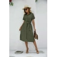 thumbnail image 5 of Zeagoo Womens Summer Dress Short Sleeve Casual Summer Sunress Tunic Dress Cover up with Pockets, 5 of 7