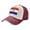 Dark Red, variant on Republic-Of-Croatian-Flag Baseball Cap Distressed Adjustable Vintage Cotton Denim Hat for Women Men