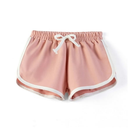 Kiviey Girls Bike Shorts 100% Cotton Casual Sports Shorts Solid Pants Size 14-15