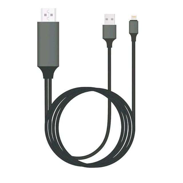 Cable adaptador HDMI 8WARE Lightning de 1 m para iPhone a TV