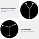 thumbnail image 2 of 1pc de cuello broche chic accesorio de ropa elegante broche elegante, 2 of 5
