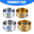 thumbnail image 3 of Pack of 2 Stainless Steel Rice Bowls Double Wall Dishware for Home Dining Easy, 3 of 10