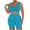 Blue, variant on Women's Workout Sets 2 Piece Yoga Outfit High Waisted Biker Shorts Leggings Sports Bra Gym Fitness Clothes Tracksuit Khaki S