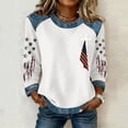 thumbnail image 5 of Camisetas Largas para las Mujeres 250 Años Impresos Cuello Redondo, Suéter de Manga Larga de las Mujeres para el Uso Casual de Primavera, 5 of 5