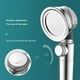 thumbnail image 5 of Cabezal de ducha de mano con aumento de presión, rociador de baño de agua chapado en plástico de 20 mm, plateado Methold HA006295-01, 5 of 6