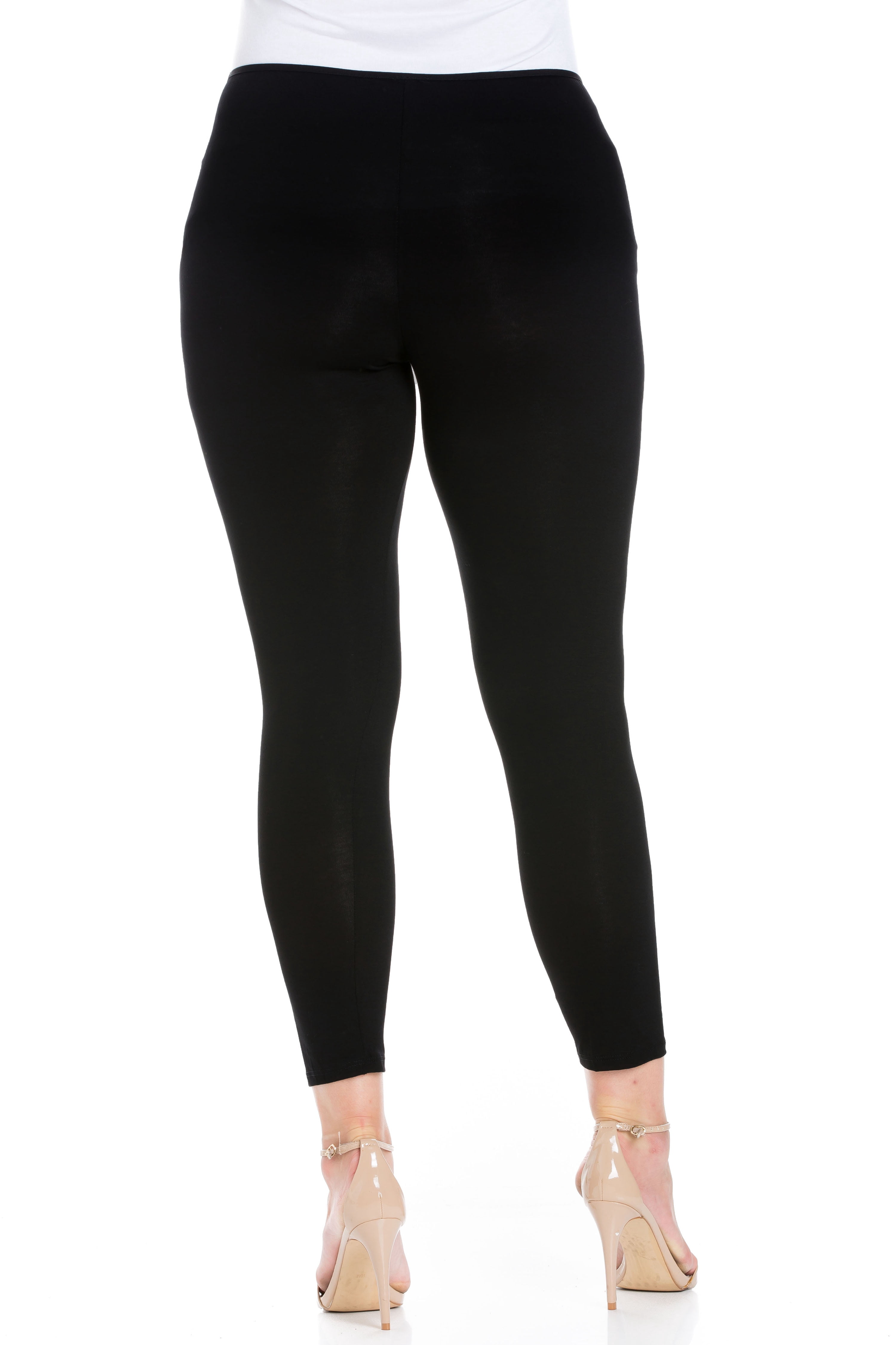 24/7 Women's Plus Size Comfort Apparel Comfortable Ankle Length Plus Size Leggings