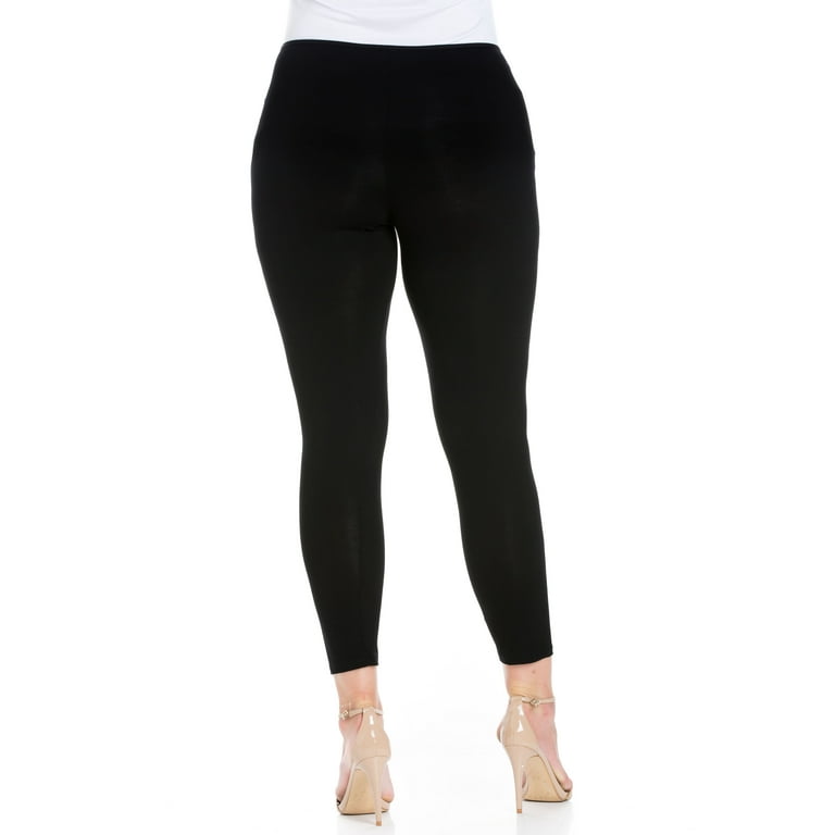 24/7 Women's Plus Size Comfort Apparel Comfortable Ankle Length Plus Size  Leggings