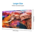 thumbnail image 3 of Kdxio Oil Paintings of Elephants Print Large Gaming Mouse Pad,Non-Slip Base,Water Resist Keyboard Pad for Gamer,Office & Home,29.5 x 15.8 in, 3 of 9