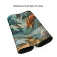 thumbnail image 4 of Hirioo Red Blue Dragon Battle Epic for Mouse Pad ,Anti-Slip Base, Durable Stitched Edges, Perfect for Gaming, Office, and Home Use,16x35.5in, 4 of 9