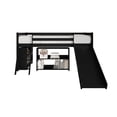 thumbnail image 3 of Castle Place Simple Twin Loft Bed with Ladder, Black, 3 of 13