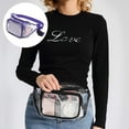 thumbnail image 3 of Clear Fanny Pack, Weatherproof Waist Bag for Women Men, Travel, Beach, Events,Concerts Bag, 3 of 5