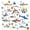 White Blue 04, variant on meiyoeat Cute Ocean Jellyfish Star Whale Twin Comforter Sets for Boys Girls, Kawaii Marine Wildlife Bedding Set, Blue White, Polkadot Reversible, 2-Piece, 1 Comforter and 1 Pillowcase