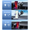 thumbnail image 2 of Cargador de coche inalámbrico MOKPR de carga rápida de 15 W para iPhone/Samsung, 2 of 7