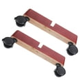 thumbnail image 5 of OUNONA 4 pcs  Partition Base Support Legs Room Divider Feet Room Divider Partition Wooden Stand with Wheels, 5 of 8