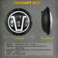 thumbnail image 5 of Quayub Newest Pair 7" Round LED Headlights Hi/Lo Beam H4 For Jeep Wrangler JK TJ CJ LJ, 5 of 10