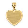 thumbnail image 3 of 14k Yellow Gold Polished Te Amo Heart Pendant Charm, 3 of 4