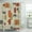 Multi 14, variant on Shower Curtain Waterproof Polyester Fabric 72 x 72 inches Retro Linen Textured Weave with Vintage Shapes and Stars Inspired Set with Hooks Decorative Bathroom