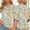 Multicolor, variant on ALLLIST Crew Neck Tops for Women Summer 3/4 Sleeve Blouse Floral Trendy Ruffle Pullover Ladies Clothing
