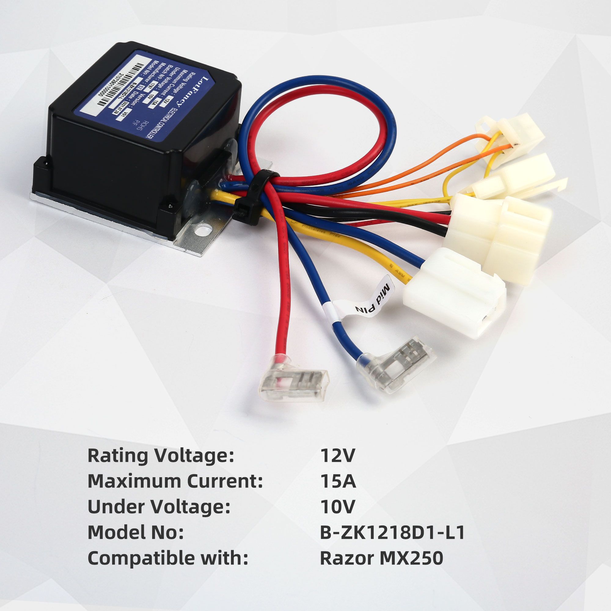 Modulo Di Controllo 22 Volt B-ZK2215-TYD6K1-ROHS Per Razor Drift Rider, Ricambio Z09-1864