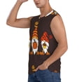 thumbnail image 3 of Lsque Fall Gnomes Print Men's Cotton Blend Sleeveless Muscle Shirts (S-3XL)- Moisture Wicking, Odor Protection, UPF 30+,Small, 3 of 8