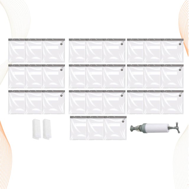 CIMAXIC 13Pcs Vacuum Packaging Food Package Bag Coffee Color with Strong Seal for Fresh Food Storage