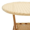 thumbnail image 4 of Safavieh California Aluminum and Wicker Outdoor Patio Bistro Table, 4 of 7