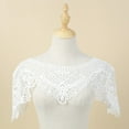 thumbnail image 5 of HeroNeo Women Embroidery Floral Lace Shawl Wrap Shrug Sheer Mesh Tassels Wedding Capelet Stole Vintage Bridal Cover Up Bolero, 5 of 19