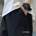 thumbnail image 6 of Zanarzt Boy Shorts Boy's Cargo Shorts Kids Athletic Basketball Bermuda High Waist Sweat Shorts with Pockets 15-16 Years,Black, 6 of 7