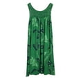 thumbnail image 2 of Pejock Summer Dresses for Women 2023 Round Neck Lace Patchwork Printed Loose Sleeveless Dress Green 4XL (US Size:16), 2 of 2