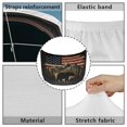 thumbnail image 6 of Uorisanigo American Flag Mountain Bear Car Cover Snowproof Portable Car Hood Cover Removable Stretch Car Hood Flag Cover Suitable Most Automotive Pickup Sedans Trucks SUVs, 6 of 7