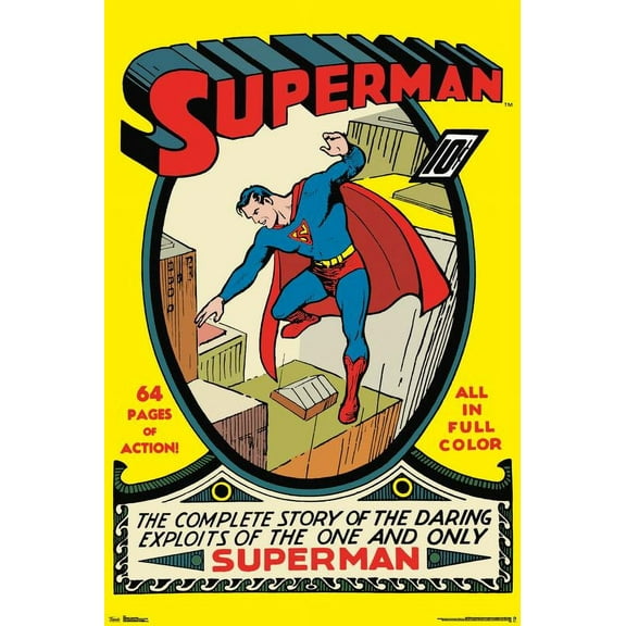 24X36 DC Comics - Superman - Cover #1 Wall Poster, 24" x 36"