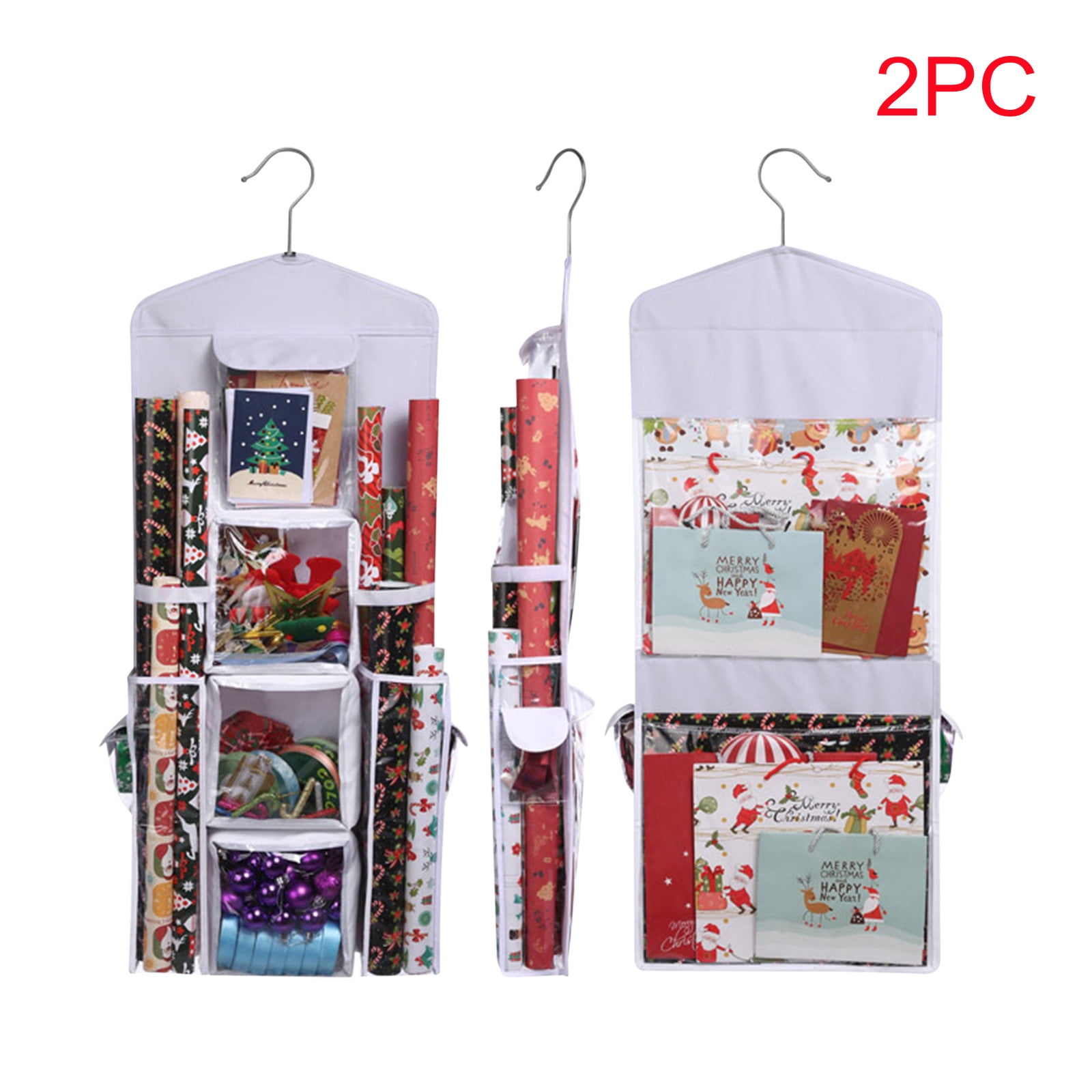 Moocorvic Clearance Hanging Gift Wrap Storage Organizer, 38x16 Inch