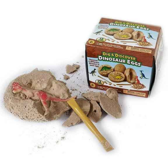 Kids DIY Dinosaur Eggs Toy Novelty Dinos Fossils Digging Excavation Children Educational Toys Gifts