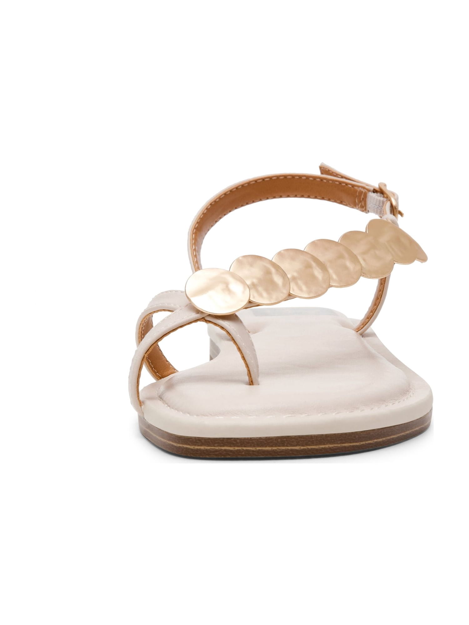 DV Dolce Vita Women's Jetsey Adjustable Strappy Sandal with Gold Detail