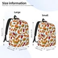 thumbnail image 3 of Yiaed Hot Dog Burger Print Backpack, Premium Laptop Backpack, Travel Backpack for Women, Lightweight Backpacks, Comfortable Back Pack-Small, 3 of 5
