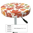 thumbnail image 4 of Kll Acorns And Autumn Leaves Round Bar Chair Cushion Cover 13 Inch,Bar Stool Protector With Elastic, Soft Washable, 4 of 7
