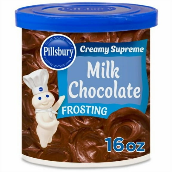 Pack of 2 Pillsbury Creamy Supreme Milk Chocolate Frosting, 16 Oz Tub, 16 oz (packaging may vary)