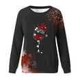 thumbnail image 4 of DianGeFu Womens Hoodies Pullover Plus Size Print Round Neck Loose Long Sleeve for 2024 Christmas Fashion(Black,S), 4 of 4