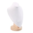 thumbnail image 2 of kusrkot Jewelry Bust Stand, with Base ,Wood stand, Storage Organizer, for Jewelry M, 2 of 6