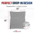 thumbnail image 6 of 18" x 18" x 1" Electrostatic Air Filter, MERV 8, Washable, Reusable Furnace AC/HVAC Filter, Energy Saving, Easy to Clean, Long-Lasting by LifeSupplyUSA, 6 of 7