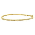 thumbnail image 3 of 14K Tri-Color Gold 3/4ct TDW Diamond Stackable Bangle Set (H-I,I2-I3), 3 of 6