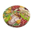thumbnail image 1 of Balery Bright Mushrooms Fundas de asiento para taburete de bar redondo de tela de terciopelo ajustables que protegen de arañazos y manchas para sillas de 14 a 17 pulgadas.-13 inch, 1 of 7