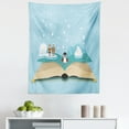thumbnail image 1 of North Pole Tapestry, Iglo Eskimo Polar Bear Penguin on a Book Fiction Land, Fabric Wall Hanging Decor for Bedroom Living Room Dorm, 5 Sizes, Pale Blue and Multicolor, by Ambesonne, 1 of 1