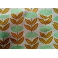 thumbnail image 4 of oneOone Cotton Silk Dark Mustard Fabric Leaves & Floral Block Fabric For Sewing Printed Craft Fabric By The Yard 42 Inch Wide, 4 of 4