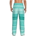 thumbnail image 7 of Salouo Teal Turquoise Print Pajama Pants for Men, Lounge Pants Elastic Waistband Casual Men's sleepwear Loungewear Sleep Pajama Pant -Medium, 7 of 7