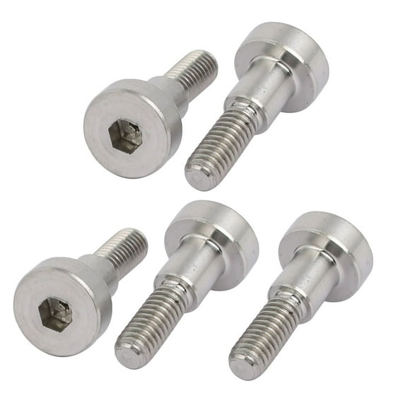 Unique Bargains 5pcs Shoulder Bolt 5mm Shoulder Dia 6mm Shoulder Length M4 Thread