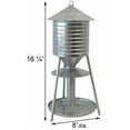 thumbnail image 3 of Rustic Farmhouse Water Tower Galvanized Seed Tray Feeder, 3 of 3