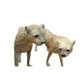 thumbnail image 2 of Nifao Pair of Golden-Plated Cheetahs Bronze Statue – Garden Outdoor Decor Sculpture, 58"L x 10"W x 31"H, 2 of 12