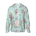 thumbnail image 1 of Fotbe Vintage Floral Chaqueta con Protección Solar UPF 50+ para Hombre y Mujer, Camisa con Capucha y Bolsillos-Small, 1 of 7