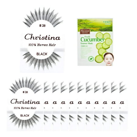 12packs Eyelashes - #38 100% Human Hair Fake Eyelashes, The best guaranteed quality lashes available in the eyelash market. By